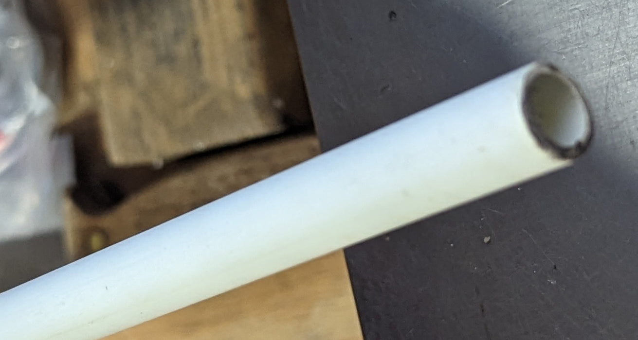 Tubes, half inch 1/2" diameter Fiberglass Epoxy unpainted