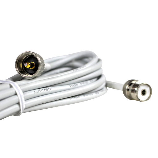 Marine Antenna PL-259 UHF male/female Extension Cable Black Also for CB and Ham Radios