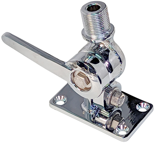 Marine Antenna Ratchet Mount Chromed Zinc