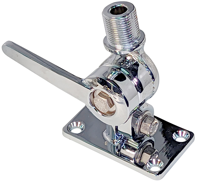Marine Antenna Ratchet Mount Chromed Zinc