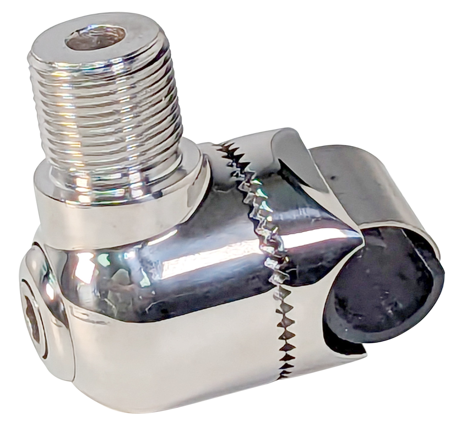 Adjustable 1" Tube Rail Mount For GPS, TV, LORAN Antennas