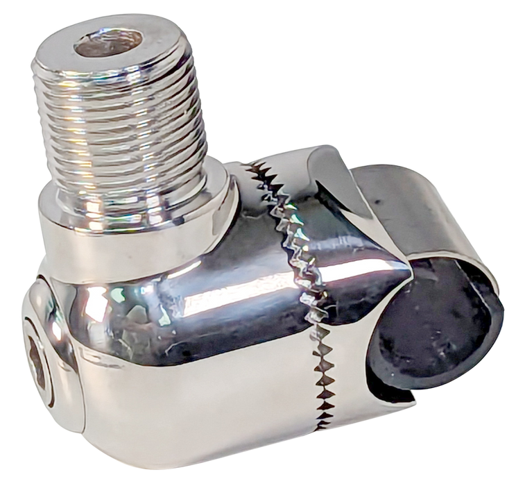 Adjustable 1" Tube Rail Mount For GPS, TV, LORAN Antennas