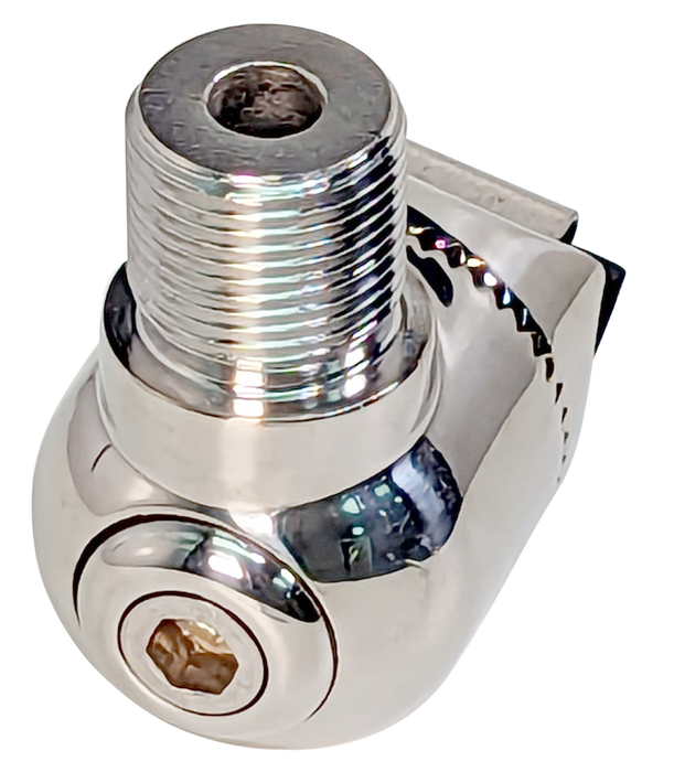 Adjustable 1" Tube Rail Mount For GPS, TV, LORAN Antennas