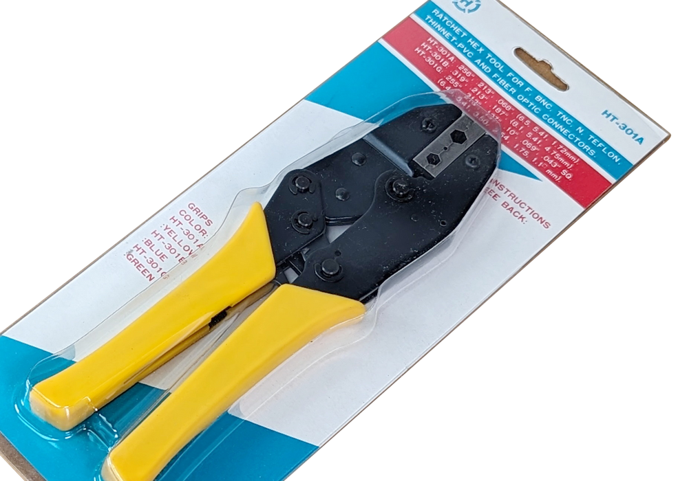 Crimper Tool Hexagonal for RG-58 LMR-195, RG-8X, LMR-240, RG-62 Cables HT-301A