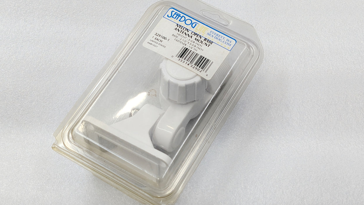 Marine Antenna Ratchet Mount SeaDog 329100-1 White Nylon